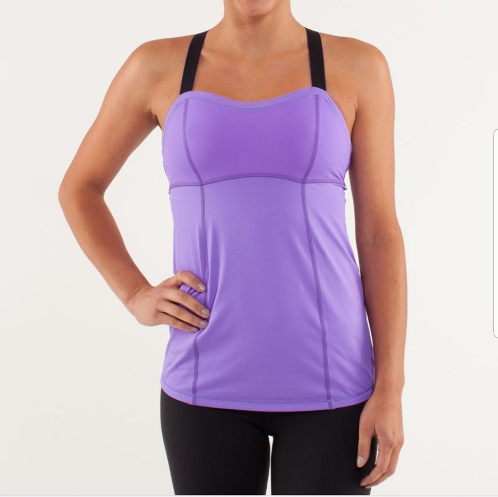 Lululemon Run Catch Me Purple Tank Top